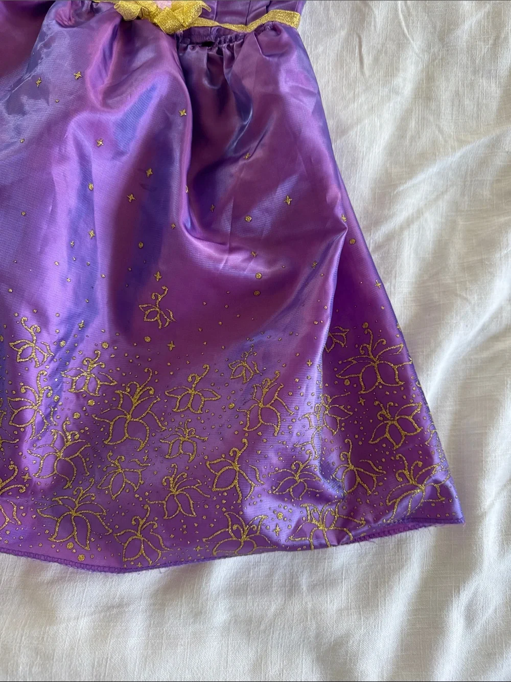 Disney Purple and Pink Princess Dress-Up Gown with Gold Trim